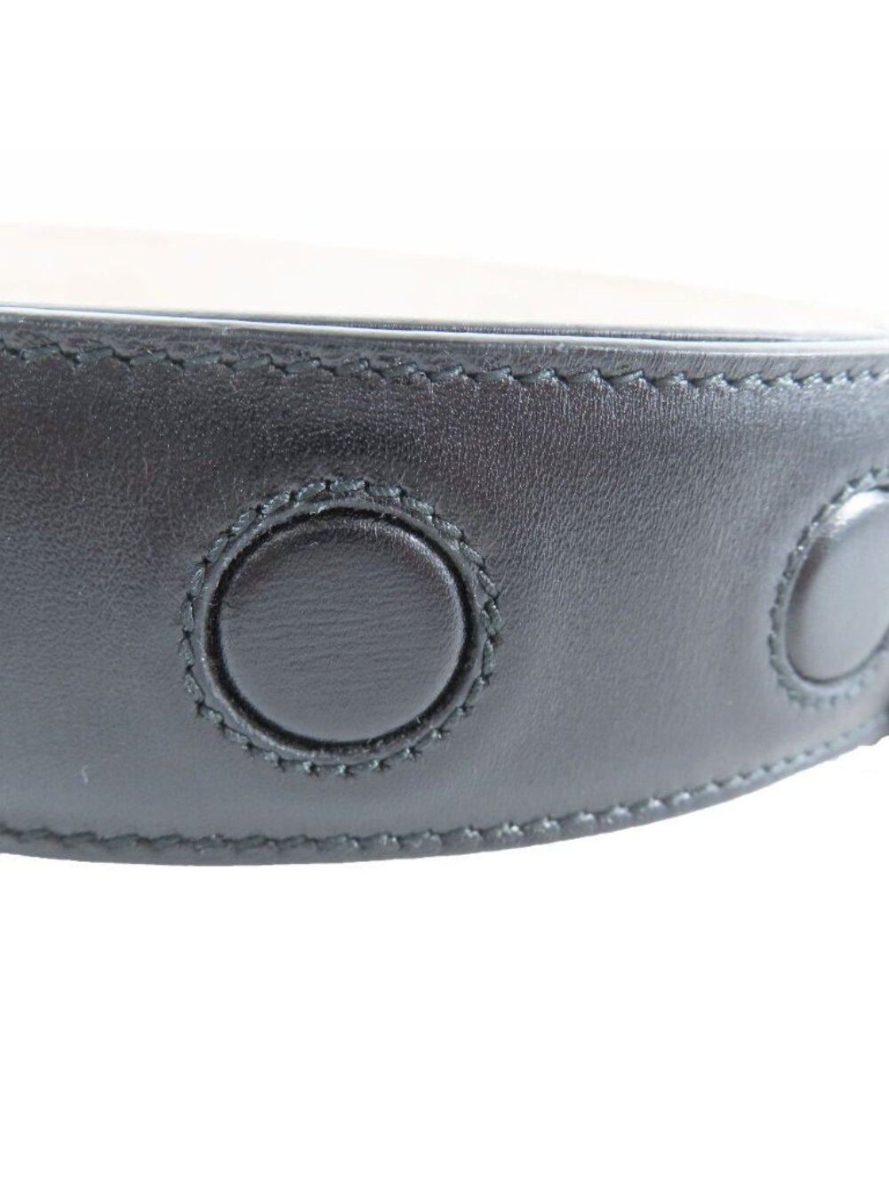 Dior Dlogo Buckle Leather Belt Black Silver - Picture 5 of 8